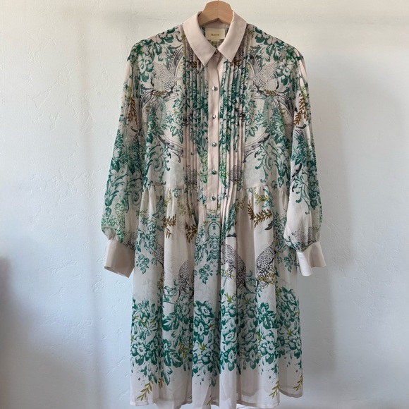 Anthropologie Maeve Ria Dropwaist Shirtdress Women’s 0 - Picture 2 of 6